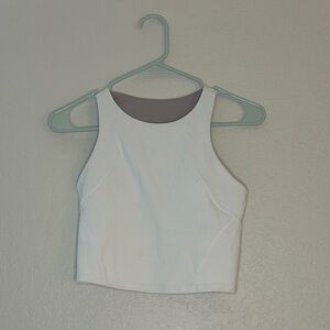 Lululemon Athletica White Crop Top